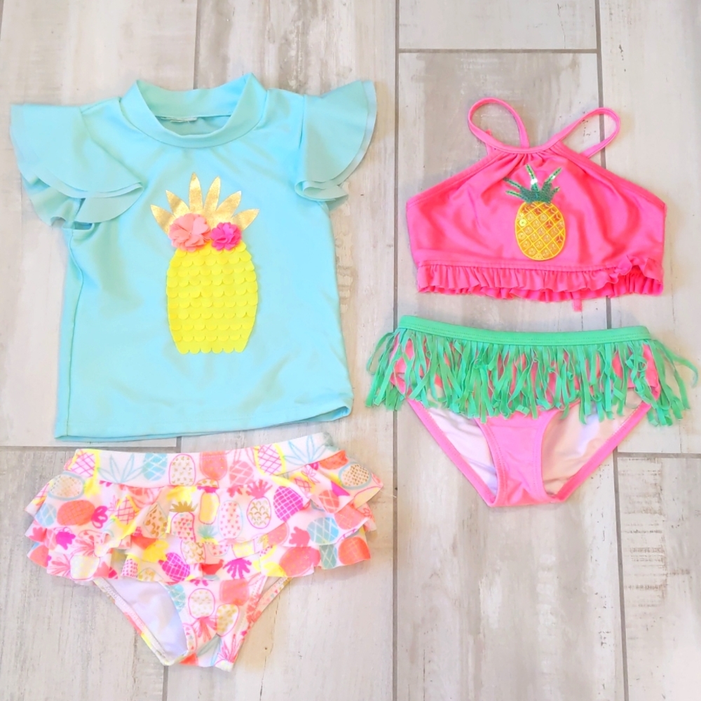 🍍💗🏵️ Pineapple boutique bathing suit bundle